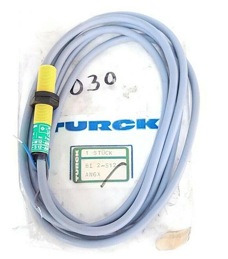Used NEW TURCK BI2-S12-AN6X PROXIMITY SENSOR BI2-M12-AN6X 10-30VDC, SN: 2mm