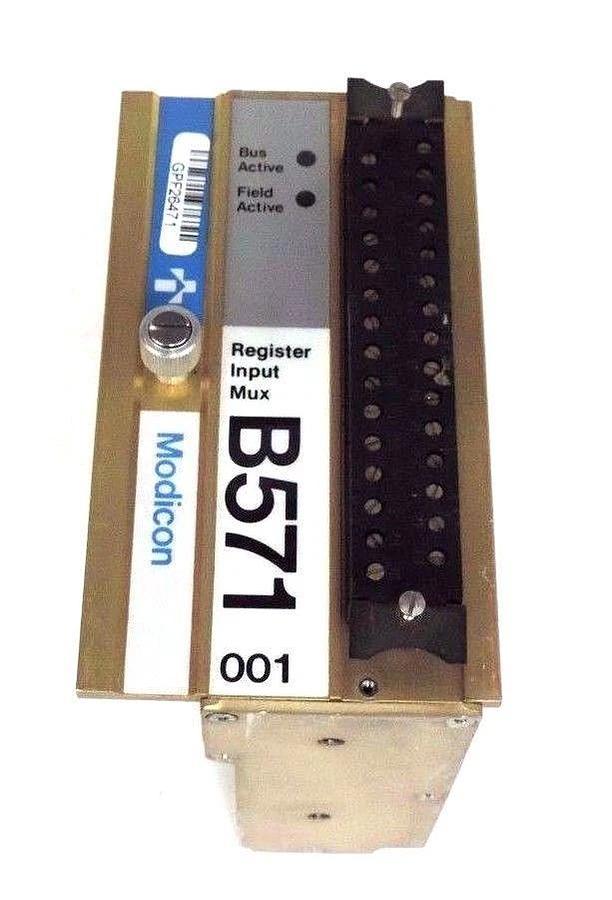 Used GOULD MODICON AS-B571-001 REGISTER INPUT MODULE MUX, ASB571001