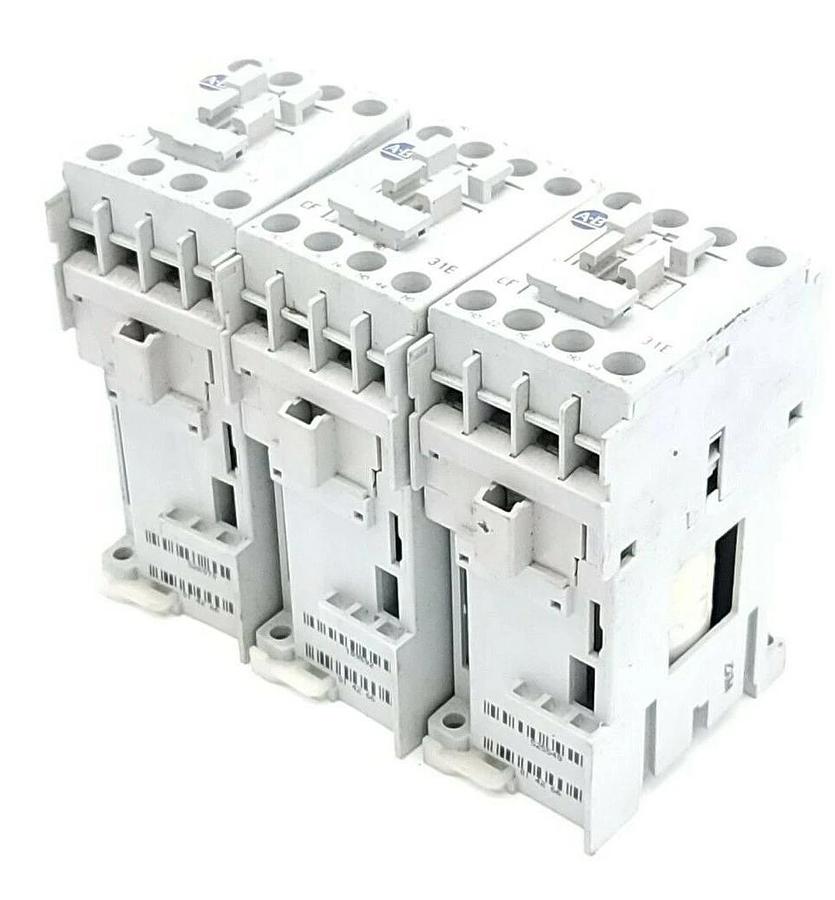 Used LOT OF 3 ALLEN BRADLEY 700-CF310Z* SER. A CONTROL RELAY CONTACTORS 24V DC