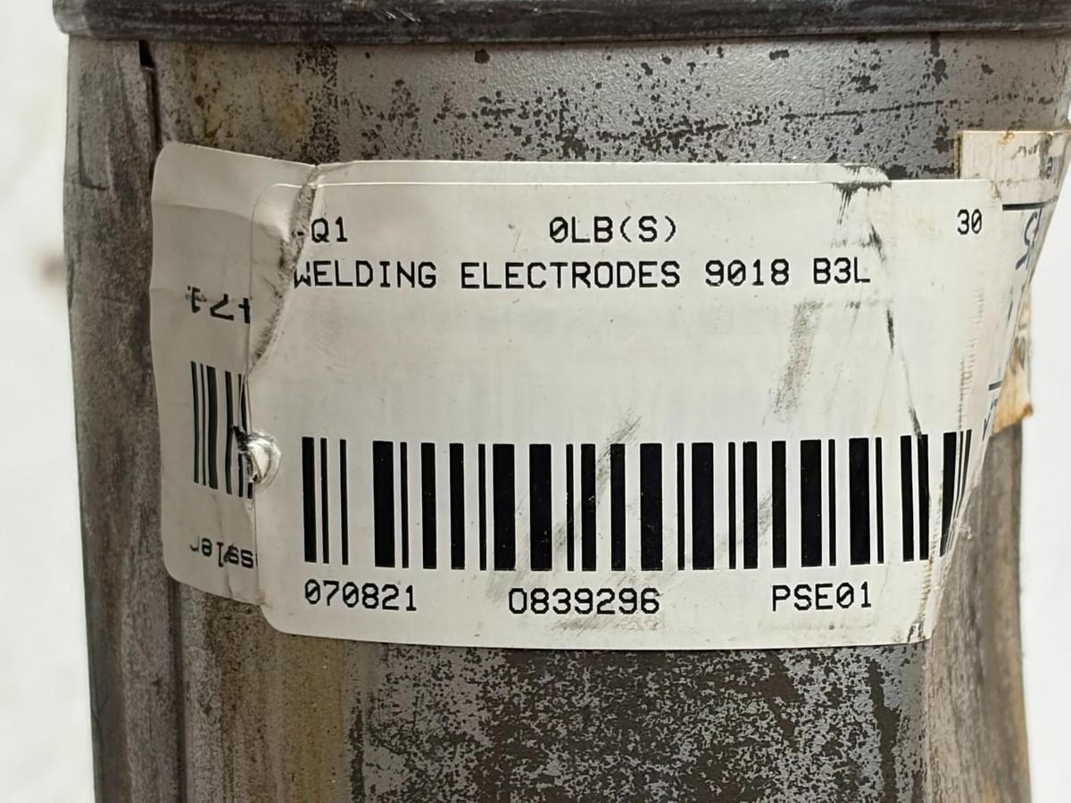 Used E9018-B3L 1/8" Low Hydrogen SMAW Stick Welding Electrodes 10 lb Can 9018-B3L