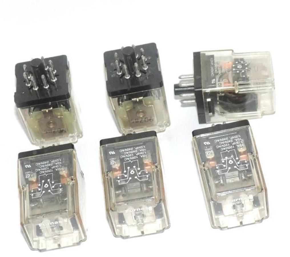 Used LOT OF 6 FURNAS 46PA23A01 RELAYS 8-PIN