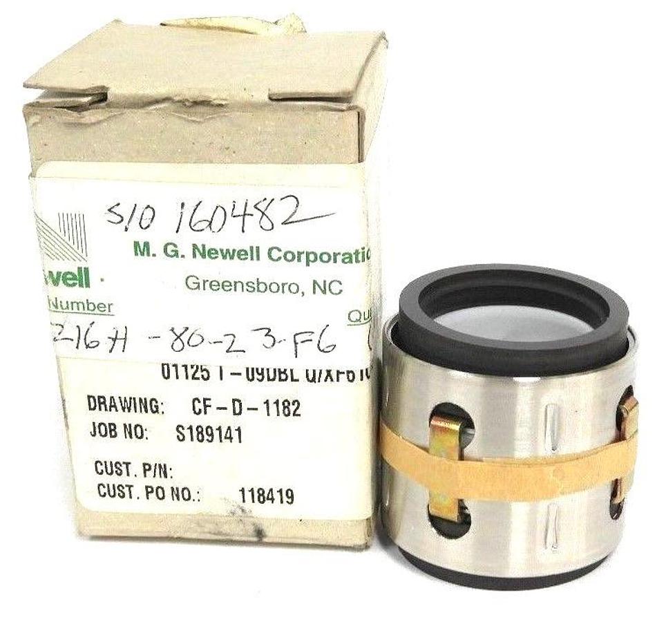 Used NIB NEWELL JOHN CRANE SP216H-80-23-F6 MECHANICAL SEAL 17590
