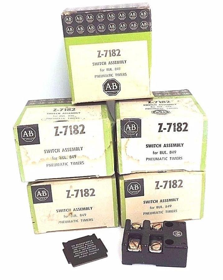 Used LOT OF 5 NIB ALLEN BRADLEY Z-7182 SWITCH ASSEMBLIES Z7182