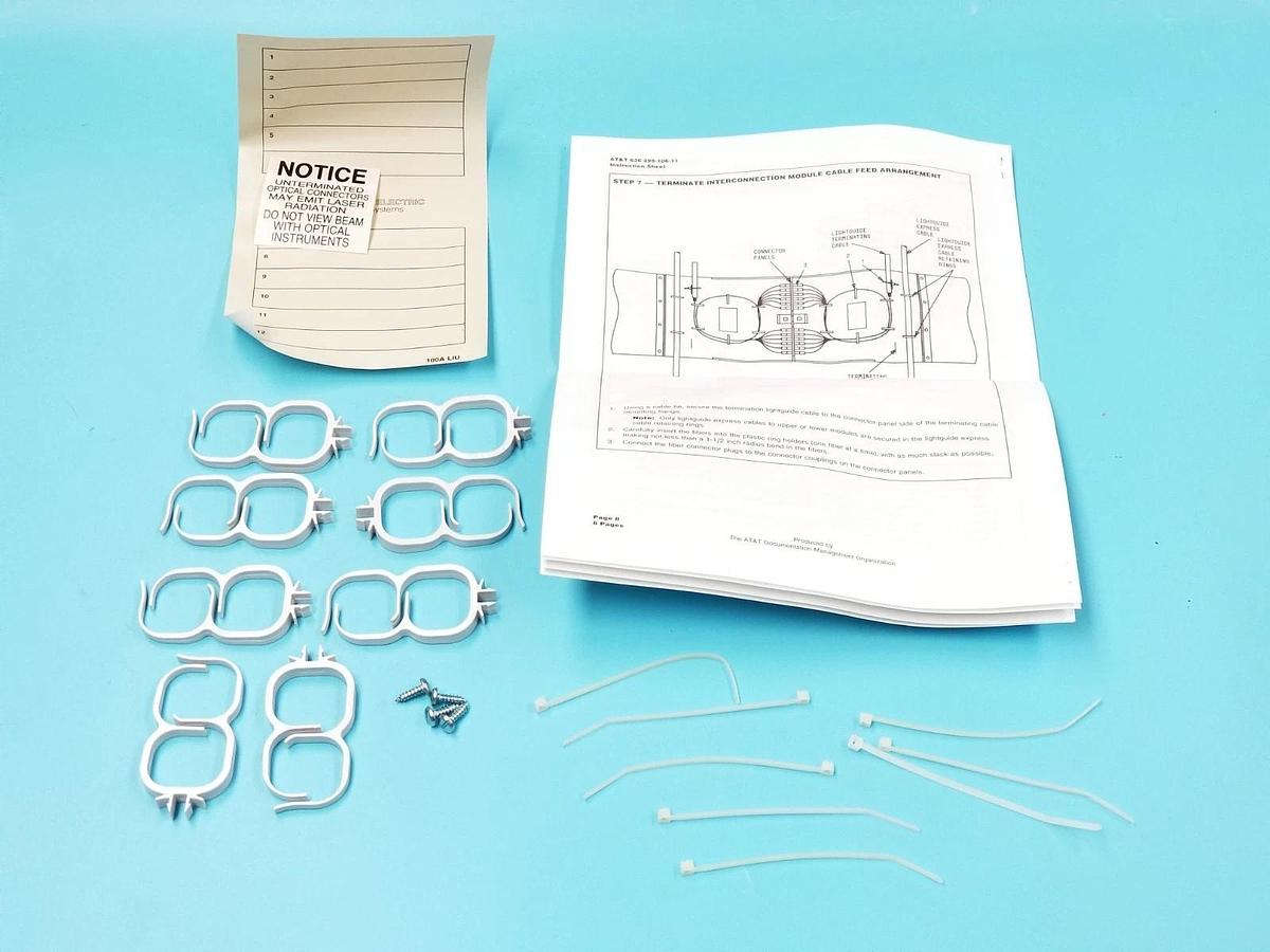 Used NEW AT&T WESTERN ELECTRIC 105289656 ONE D-181706 KIT OF PARTS (INCOMPLETE)