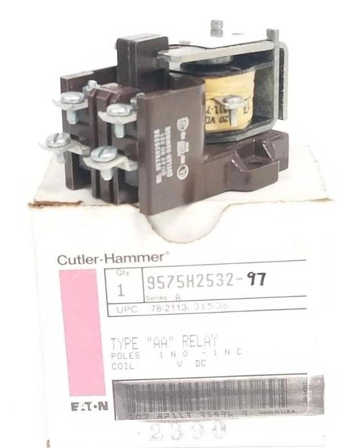 Used NIB CUTLER-HAMMER 9575H2532-97 TYPE "AA" RELAY COIL 120V, 9575H253297