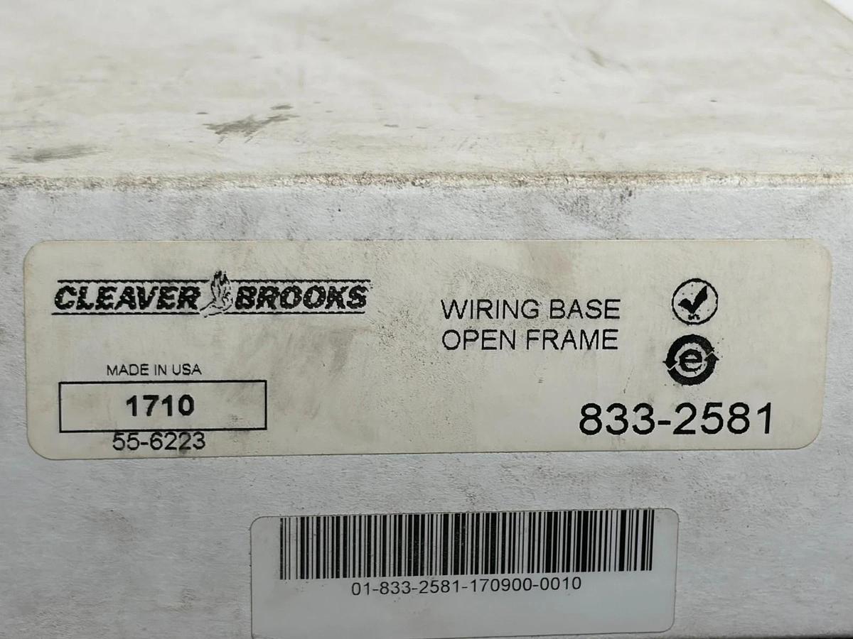 Used New Cleaver-Brooks 833-2581 Wiring Base Open Frame Flame Safeguard Control Box