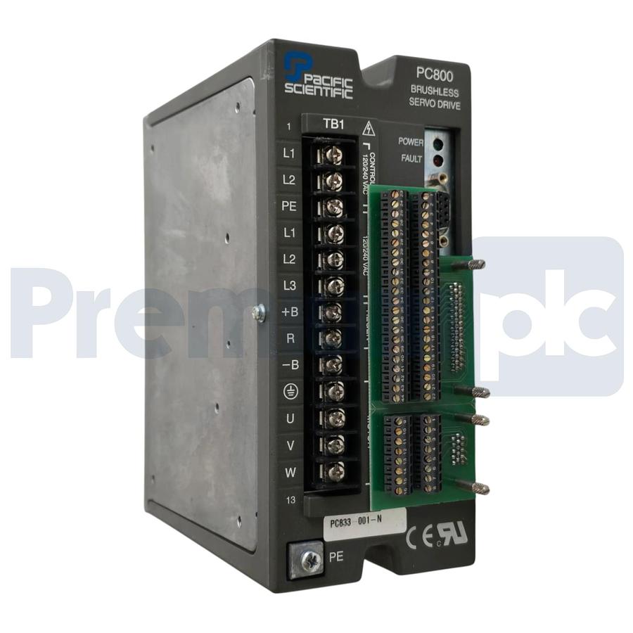 Used Pacific Scientific PC833-001-N PC800 Series Brushless Servo Drive PC833001N XLNT