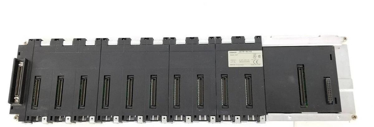 Used OMRON CS1W-BC102 BACKPLANE BASE UNIT 05602001 NK APP. 98A106 CS1WBC102