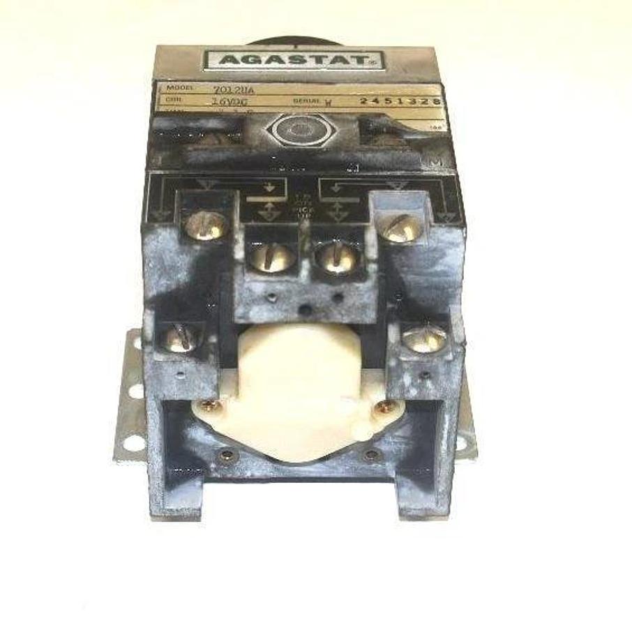 Used AGASTAT 7012UA TIME DELAY RELAY COIL 16VDC, TIME .1-1 SEC.