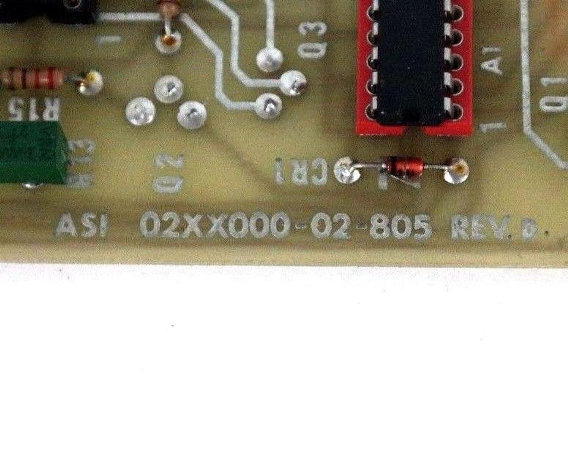 Used ASI 02XX000-02-805 CNC BOARD REV D 02XX00002805