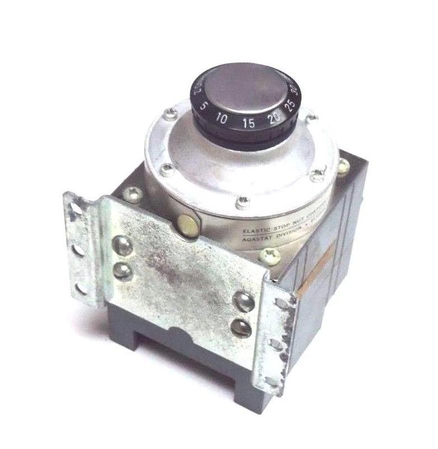 NIB AGASTAT 2422AD TIMING RELAY 120V, 60C, 2.5/50 SEC., 240VAC, 1/4HP, 10A