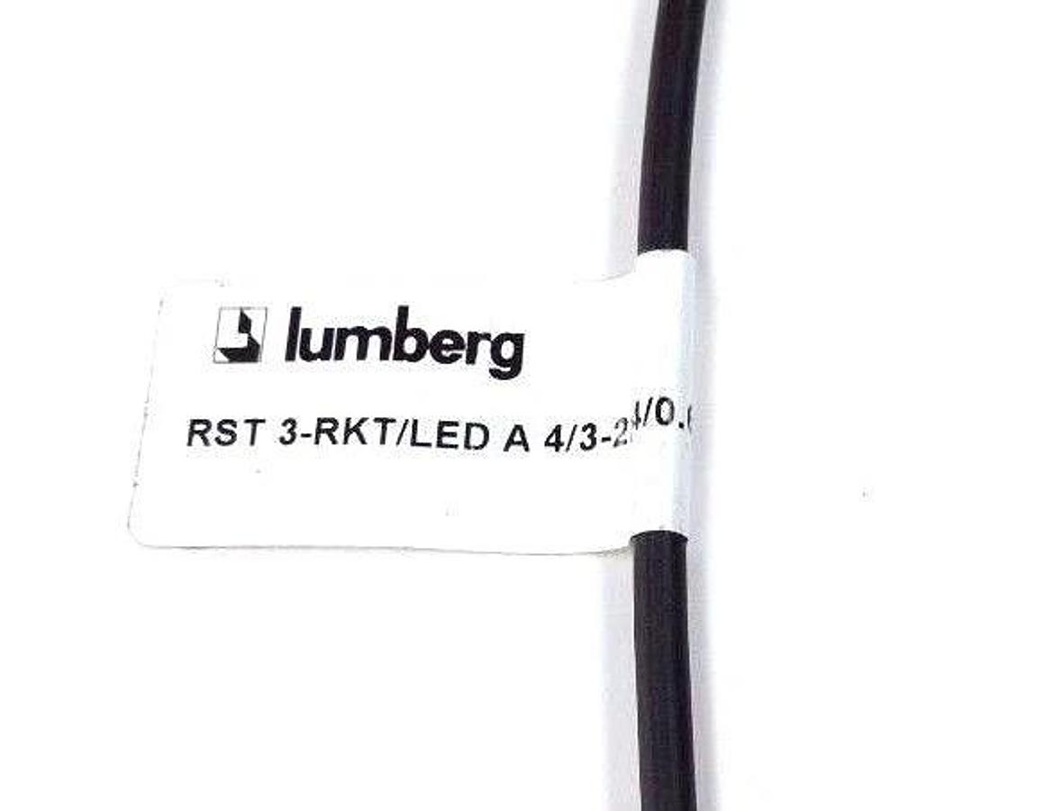LOT OF 4 NEW LUMBERG RST3-RKT/LEDA4/3-224/0.6M CABLES