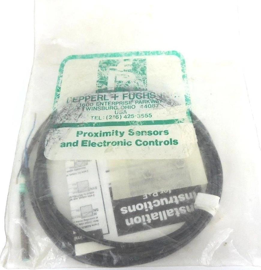 Used NEW PEPPERL + FUCHS NJ0.8-5GM27-E2 PROXIMITY SWITCH .8MM RANGE 10-30VDC, 19637