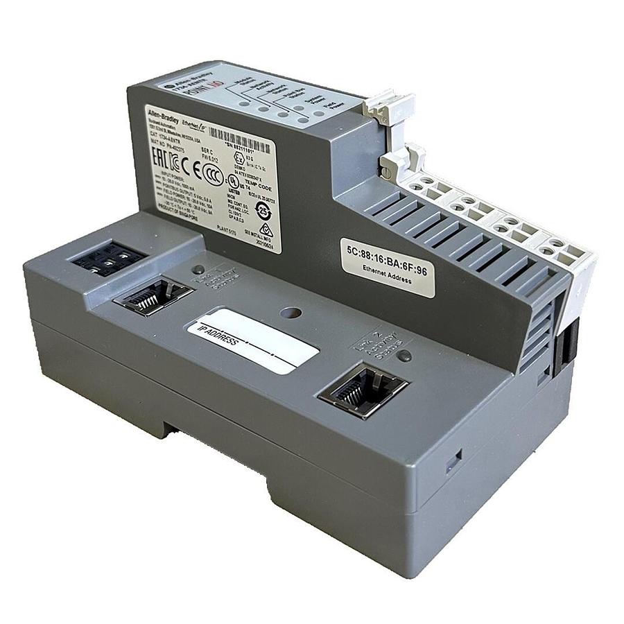Used NEW ALLEN BRADLEY 1734-AENTR /C POINT I/O DUAL PORT NETWORK ADAPTER 1734AENTR