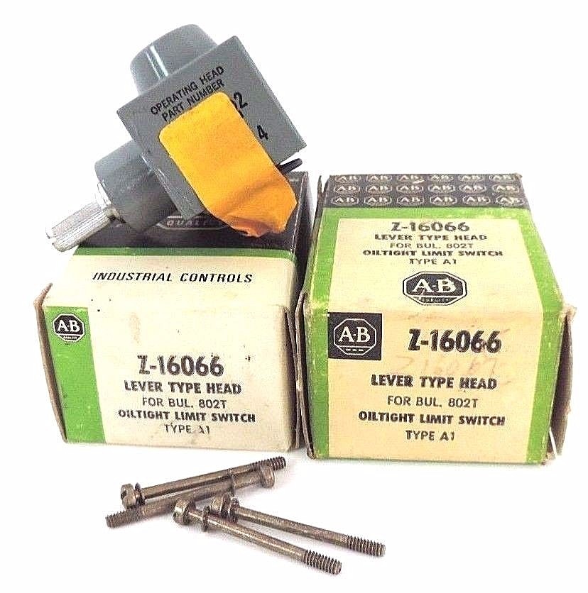 LOT OF 2 NIB ALLEN BRADLEY Z-16066 LEVER TYPE HEADS TYPE A1, Z16066