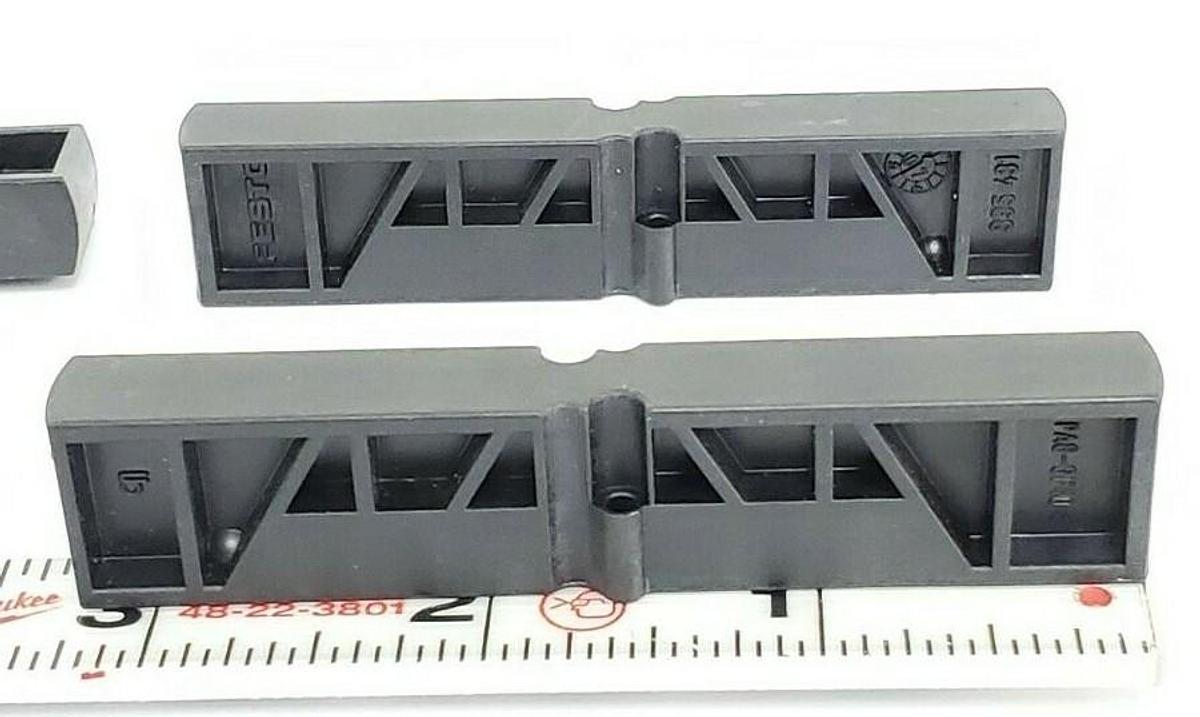 Used LOT OF 4 NEW FESTO PA6-6F40 BLANK PLATES PA66F40