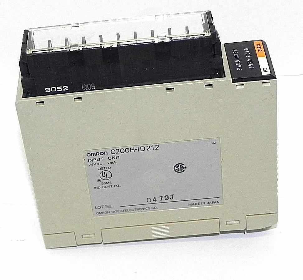 Used OMRON C200H-ID212 INPUT MODULE 24VDC 7mA C200HID212