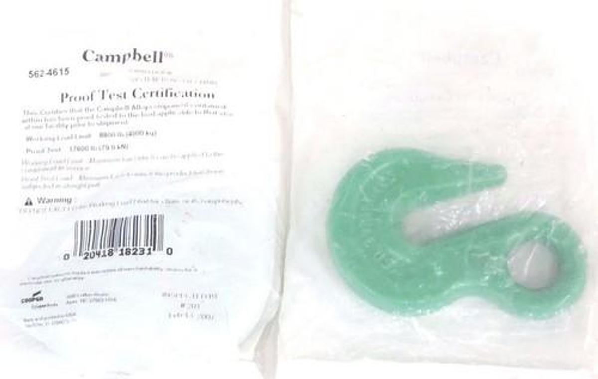 LOT OF 2 NEW CAMPBELL 562-4615 GRAB HOOKS 3/8'' SYSTEM 10 ALLOY CHAIN 5624615