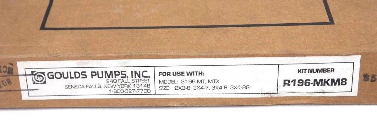 Used NIB GOULDS PUMPS R196-MKM8 MAINTENANCE SEAL KIT MT R196MKM8