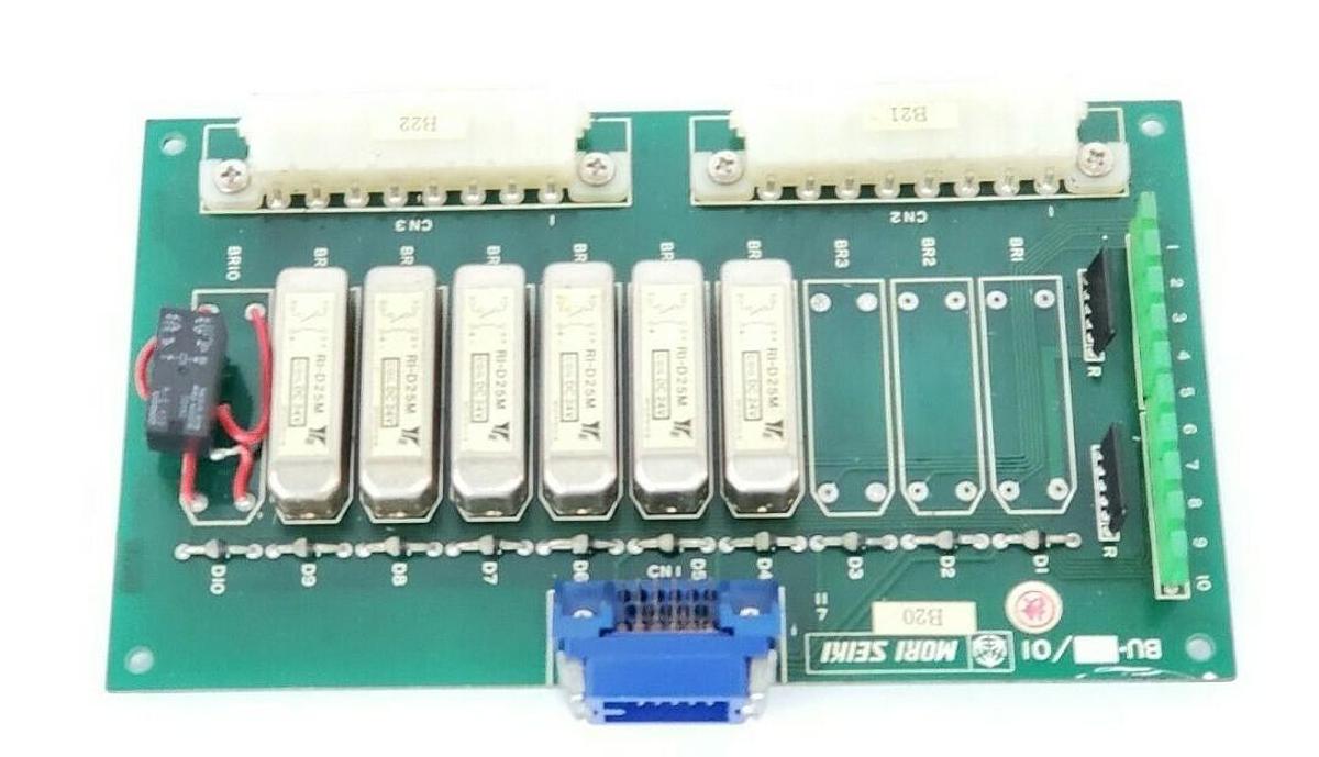Used MORI SEIKI BU-01 RELAY BOARD BU01