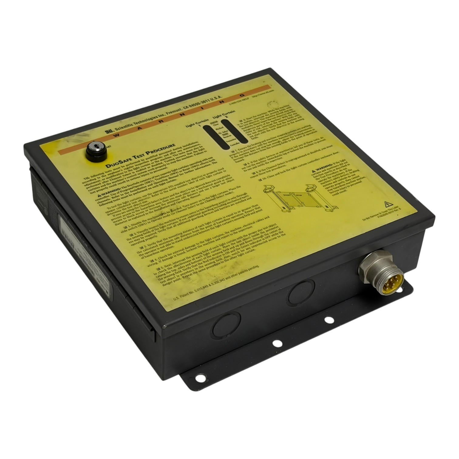 Used STI 43207-0020 DuoSafe AC1 Safety Light Curtain Controller Power Supply