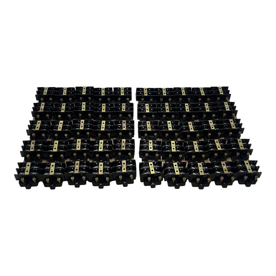 Lot of 50 Eaton Bussmann KUSC2 KU Series Panel Mount Terminal Blocks 600V 60A