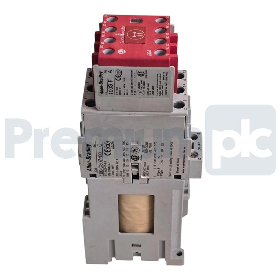 Used Allen-Bradley 100S-C30ZJ14C /C Guardmaster Safety Contactor 3-Pole 24VDC USPI