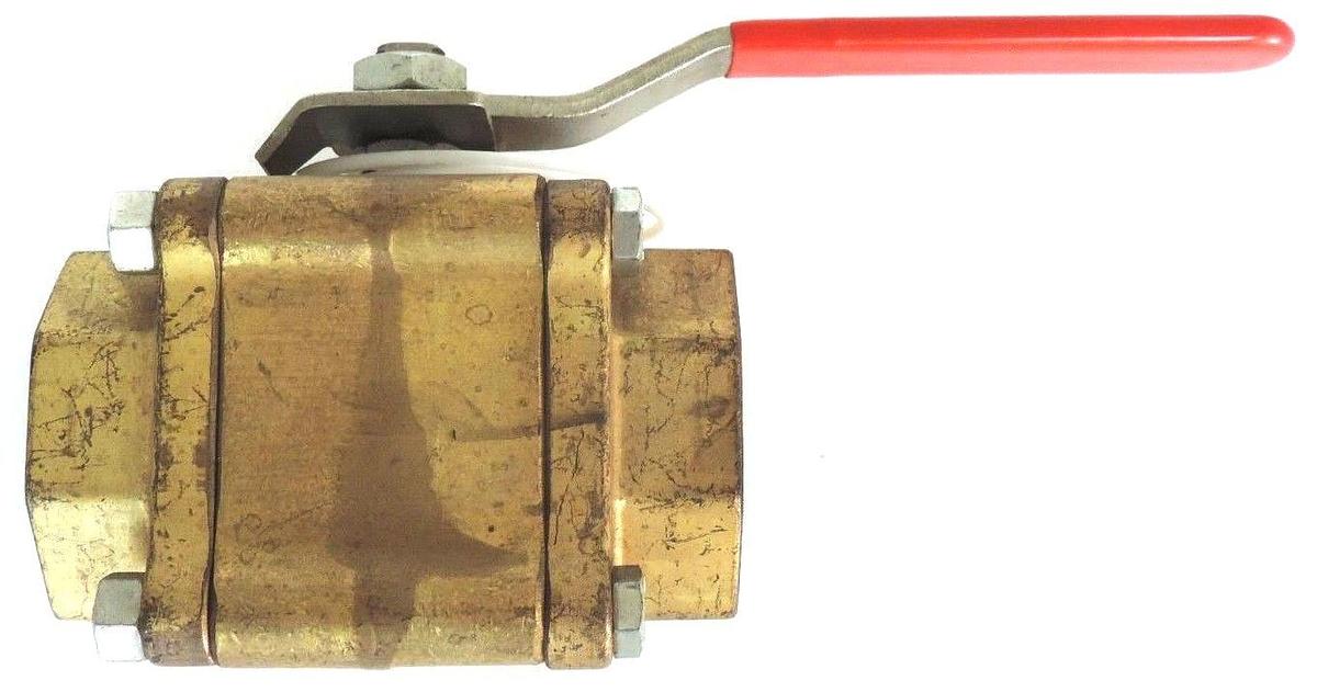 Used NEW WORCESTER 2" 416TTE BALL VALVE R16CWP1000 THREE PIECE