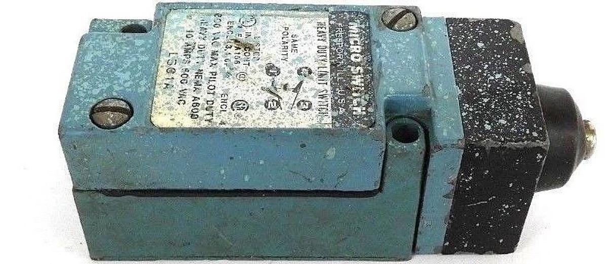 Used HONEYWELL MICRO SWITCH LSC1A HEAVY DUTY LIMIT SWITCH PLUNGER