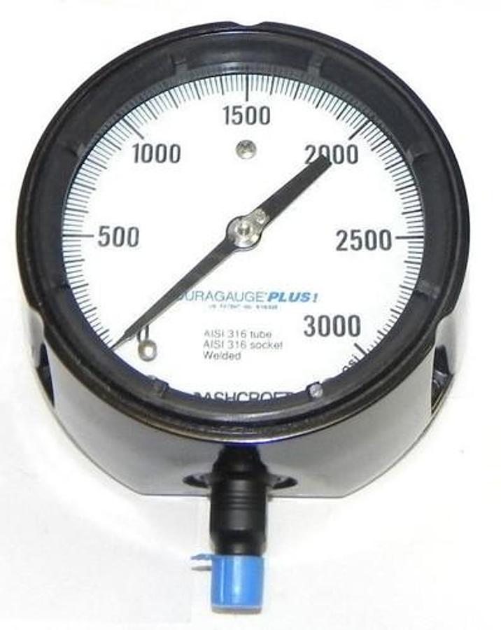 NIB ASHCROFT 451279SS02LXC4LL DURAGUAGE PLUS!, 3000 #