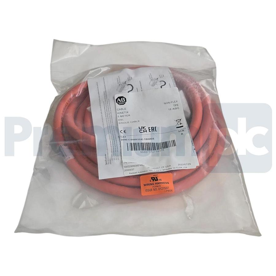 Sealed Pre-Owed Allen Bradley 2090-CSWM1DE-18AA05 /A Kinetix DSL Cable Single 5m