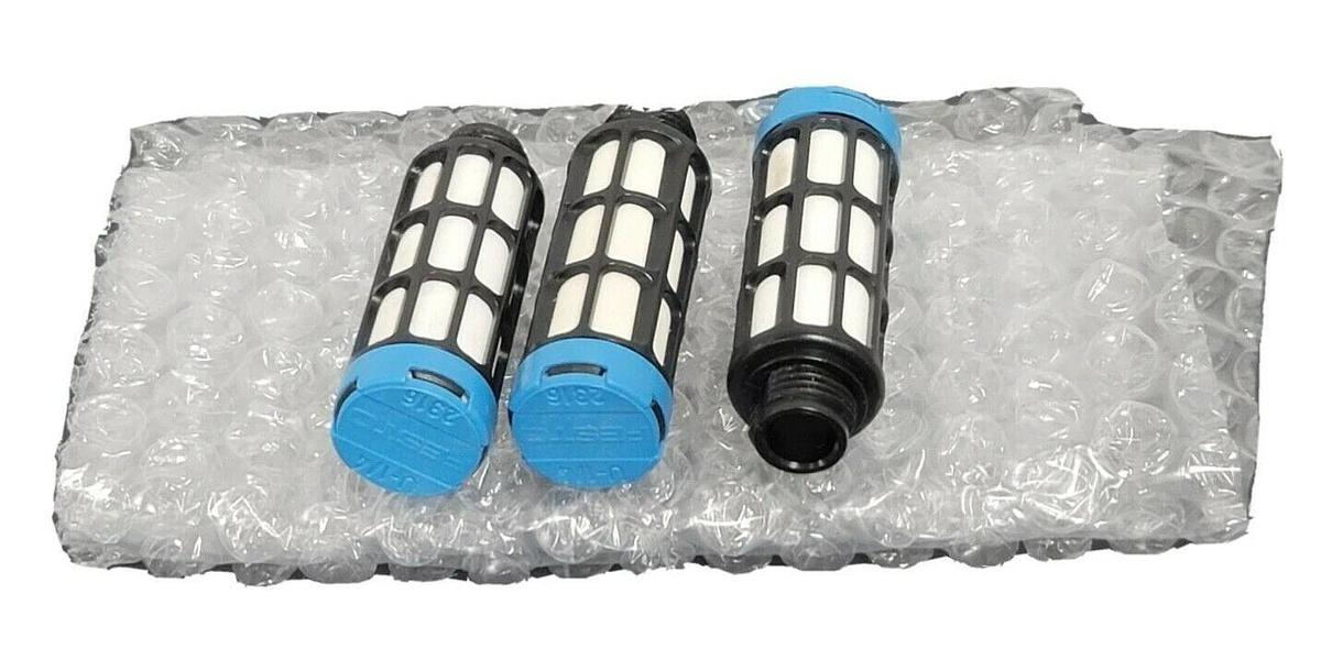 LOT OF 3 NEW FESTO U-1/2 SILENCER PNEUMATIC MUFFLERS 2316