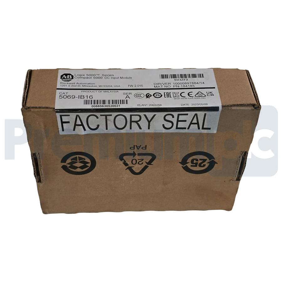 Used Allen Bradley 5069-IB16 /A CompactLogix 5000 16-Ch 24V DC Sink Input Module NSFS
