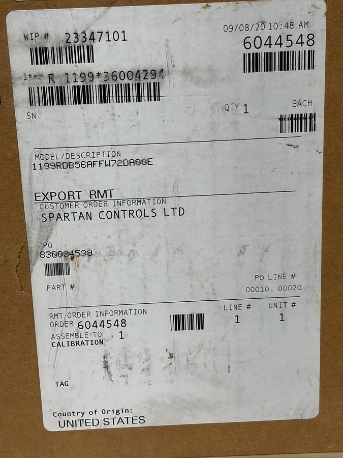 Used Rosemount 3051S Pressure Transmitter 3051S2CG4A2B11A1AB4D1K6M5P1Q4Q8A1003 1199R