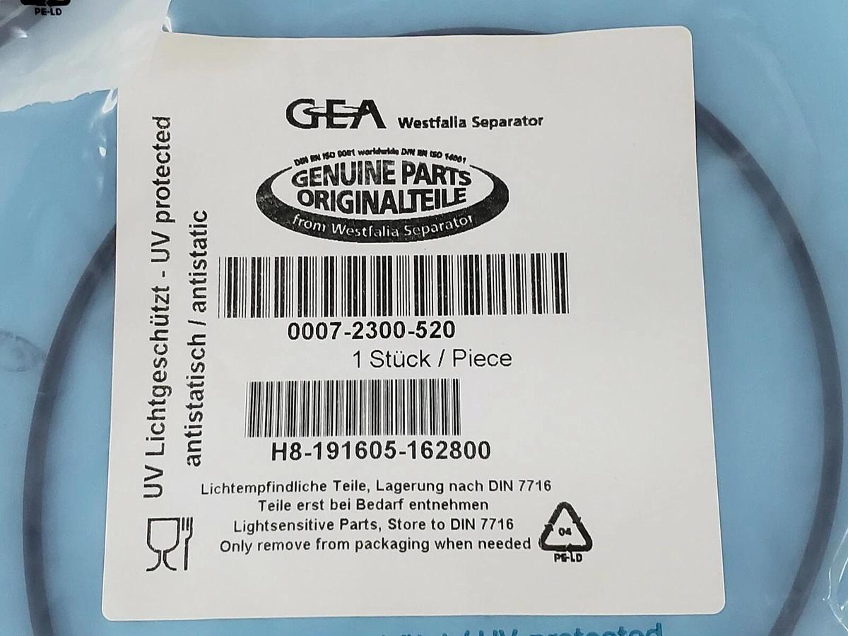 Used LOT OF 3 NEW GEA 0007-2300-520 O-RINGS H8-191605-162800