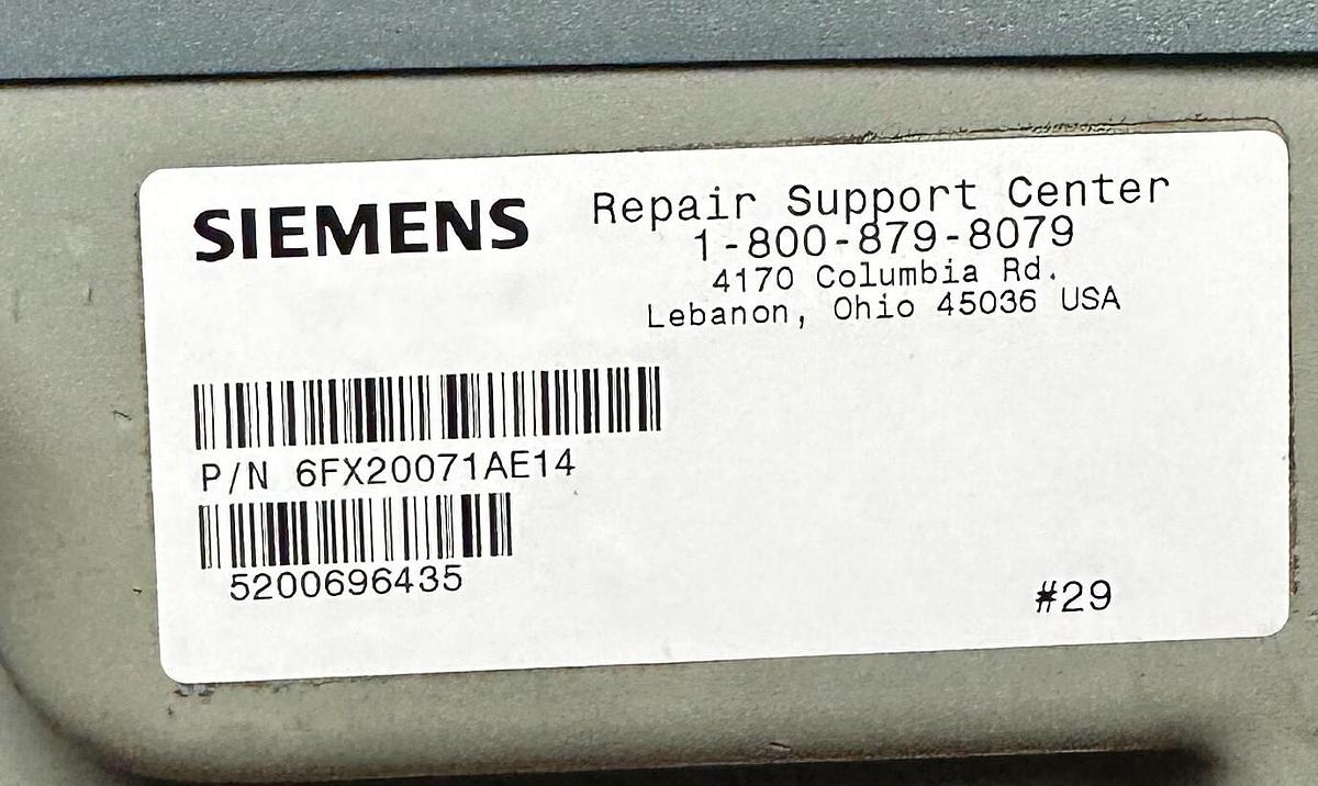 Used SIEMENS 6FX2007-1AE14 SINUMERIK FM-NC/840D/810D HAND-HELD UNIT B-MPI CABLE 10m