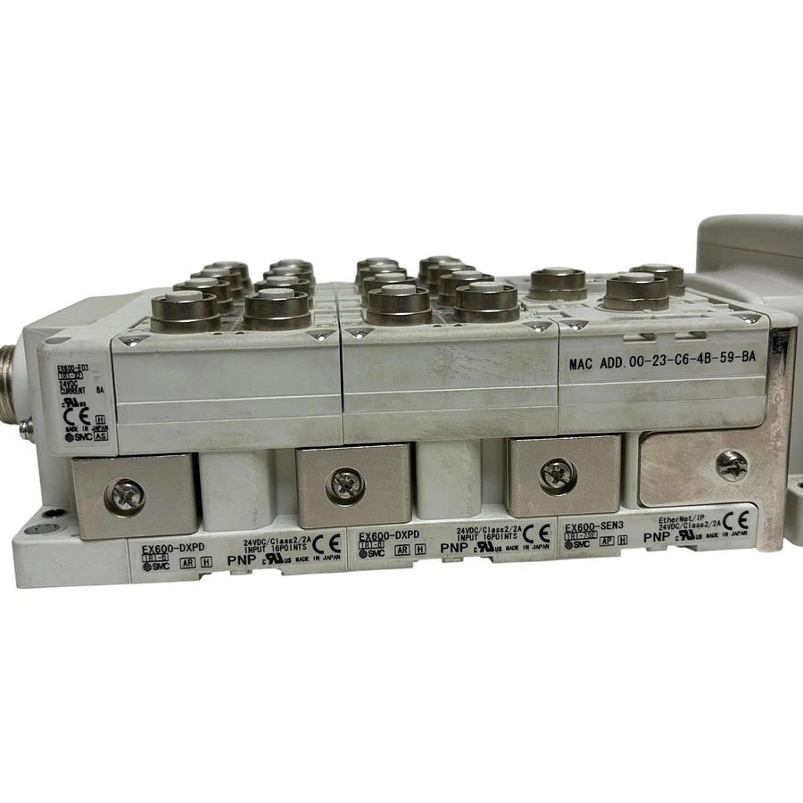 SMC EX600-SEN3 EtherNet IP Valve Manifold VQ2000 EX600-DXPD 6-Station
