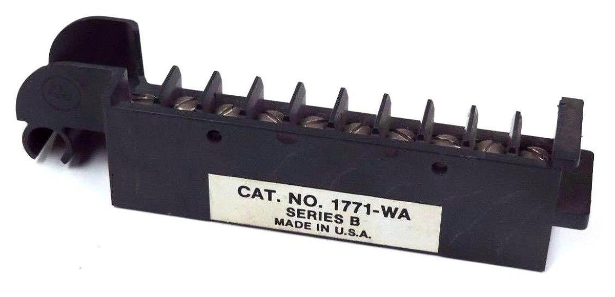Used LOT OF 25 ALLEN BRADLEY 1771-WA FIELD WIRING ARMS, 1771WA SER. B