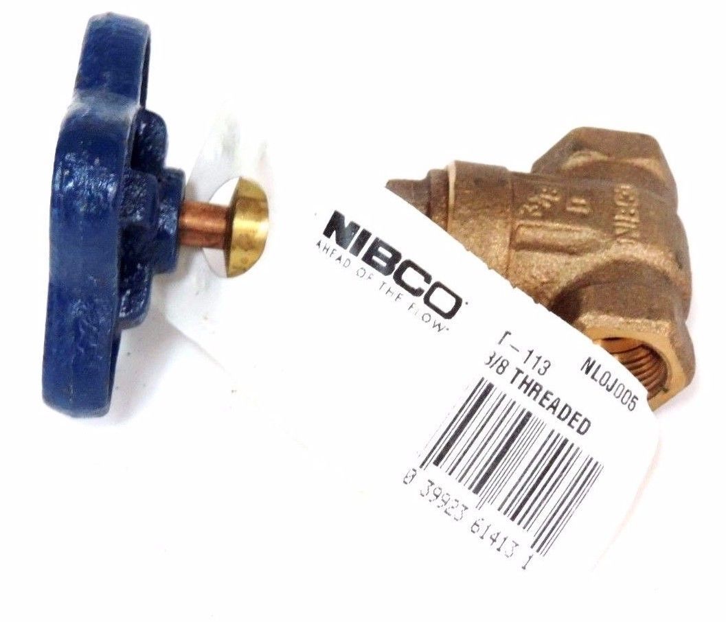 Used NEW NIBCO T-113 GATE VALVE 3/8" NPT MSS SP-80