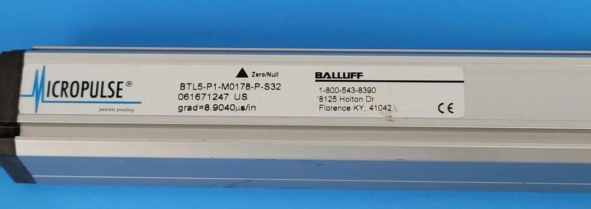 Used BALLUFF BTL5-P1-M0178-P-S32 MICROPULSE TRANSDUCER