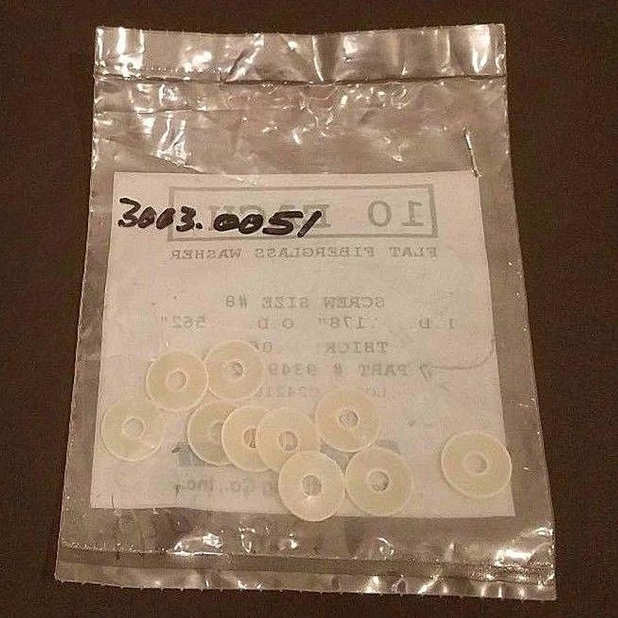 Used LOT OF 40 NEW SEASTROM 9493A232 FLAT FIBERGLASS WASHERS SCREW SIZE #8