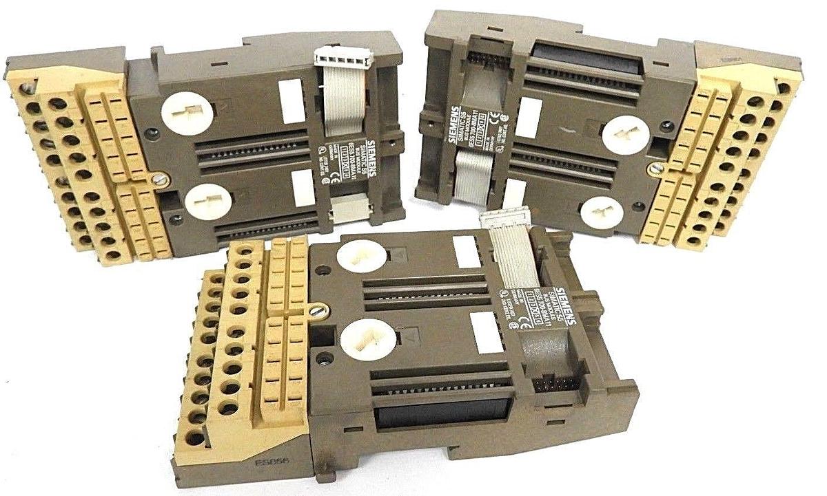 Used LOT OF 3 SIEMENS 6ES5-700-8MA11 BUS MODULES 6ES57008MA11