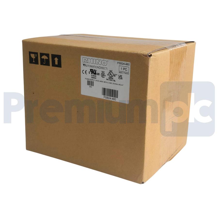 Used AUTOMATION DIRECT PSB24-480 RHINO PSB SWITCHING POWER SUPPLY 24VDC 480W NSFS