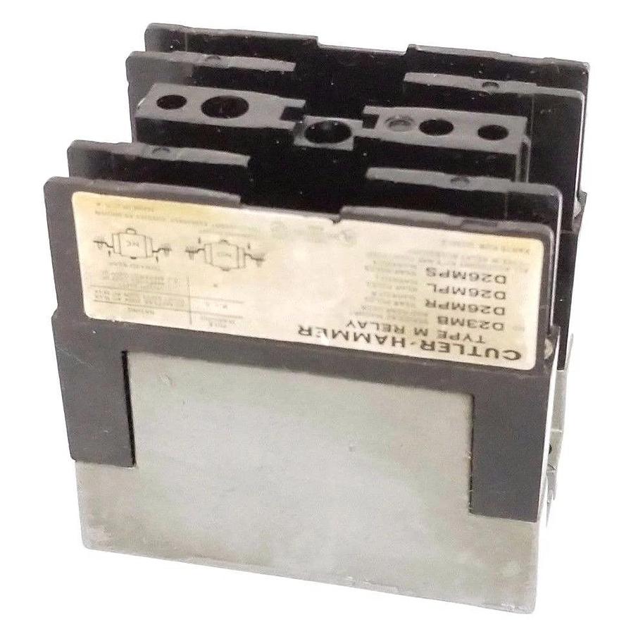 Used CUTLER-HAMMER D23MB RELAY TYPE M W/ 9-1989-1 COIL 110/120V