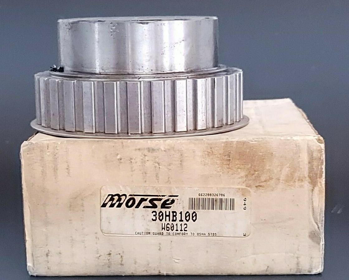 Used NIB MORSE / BROWNING 30HB100 TIMING PULLEY 30T 3/4IN BORE W60112