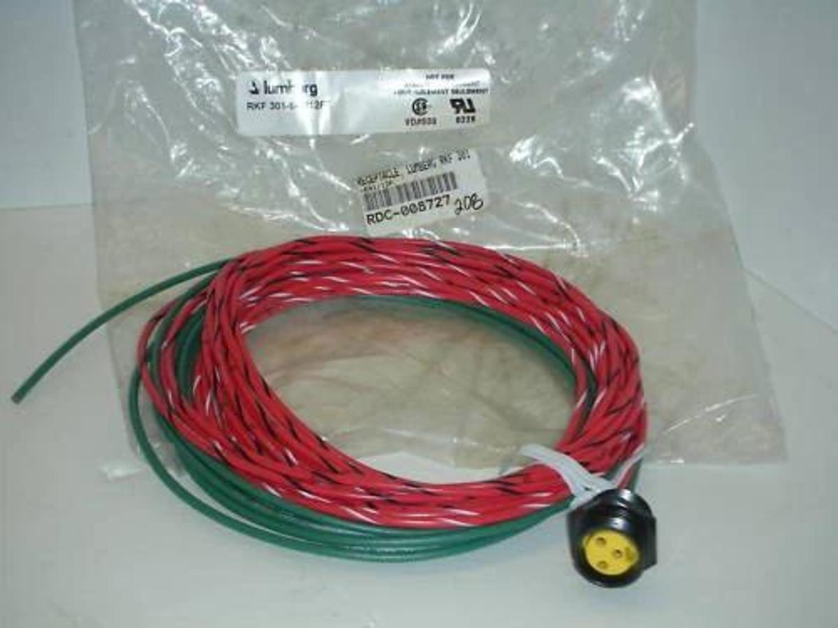Used NEW LUMBERG RKF 301-641/12FT RECEPTACLE CORD