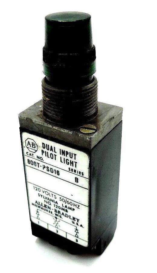 Used ALLEN BRADLEY 800T-PSD16 DUAL INPUT PILOT LIGHT 800TPSD16, SER. B