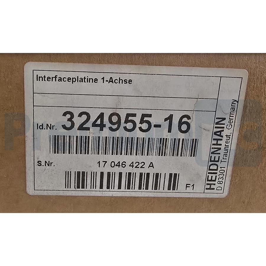 Used HEIDENHAIN 324955-16 Interface Board 1-Axis NC Range 342 955-16 32495516 NSMP