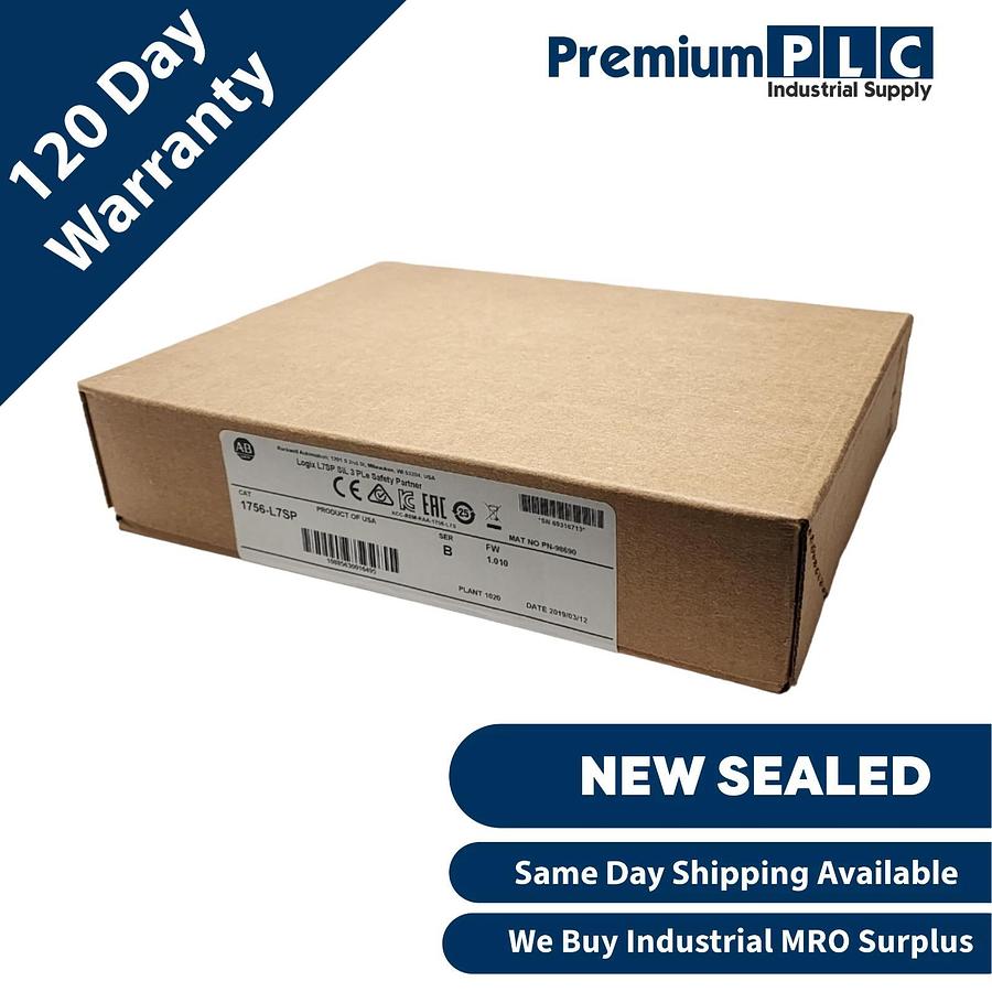 Used NEW SEALED ALLEN BRADLEY 1756-L7SP /B GuardLogix L7SP SAFETY PARTNER PROCESSOR