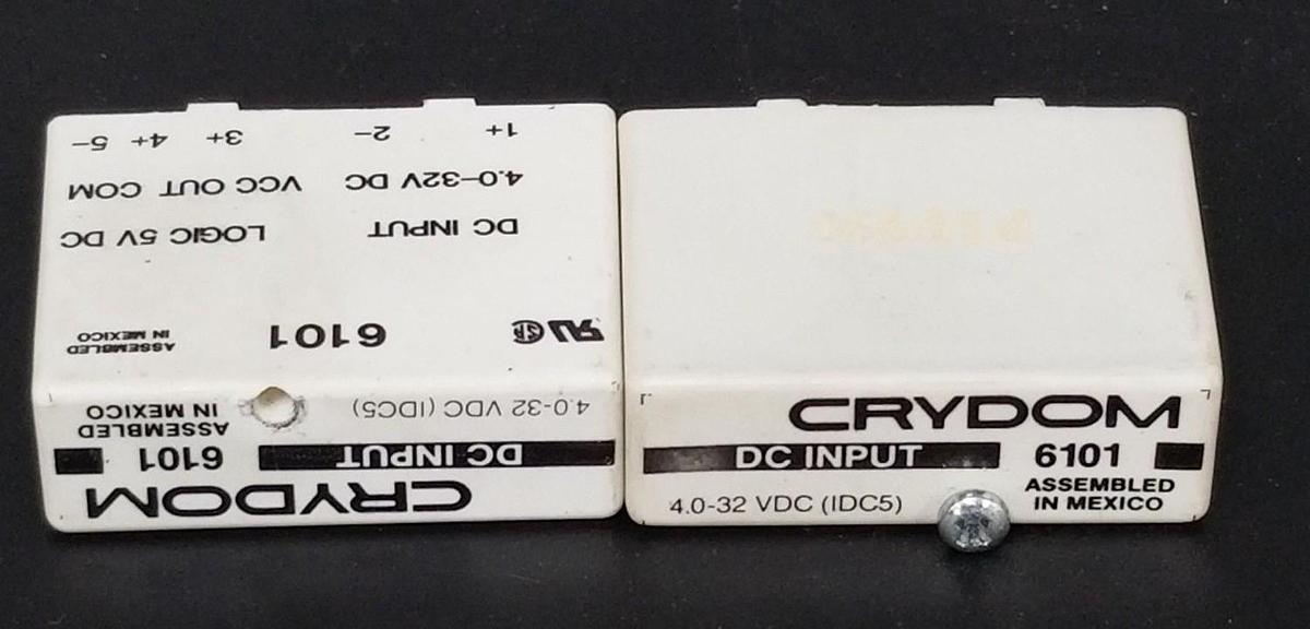Used LOT OF 2 CRYDOM 6101 INPUT MODULES 4.0-32VDC IDC5